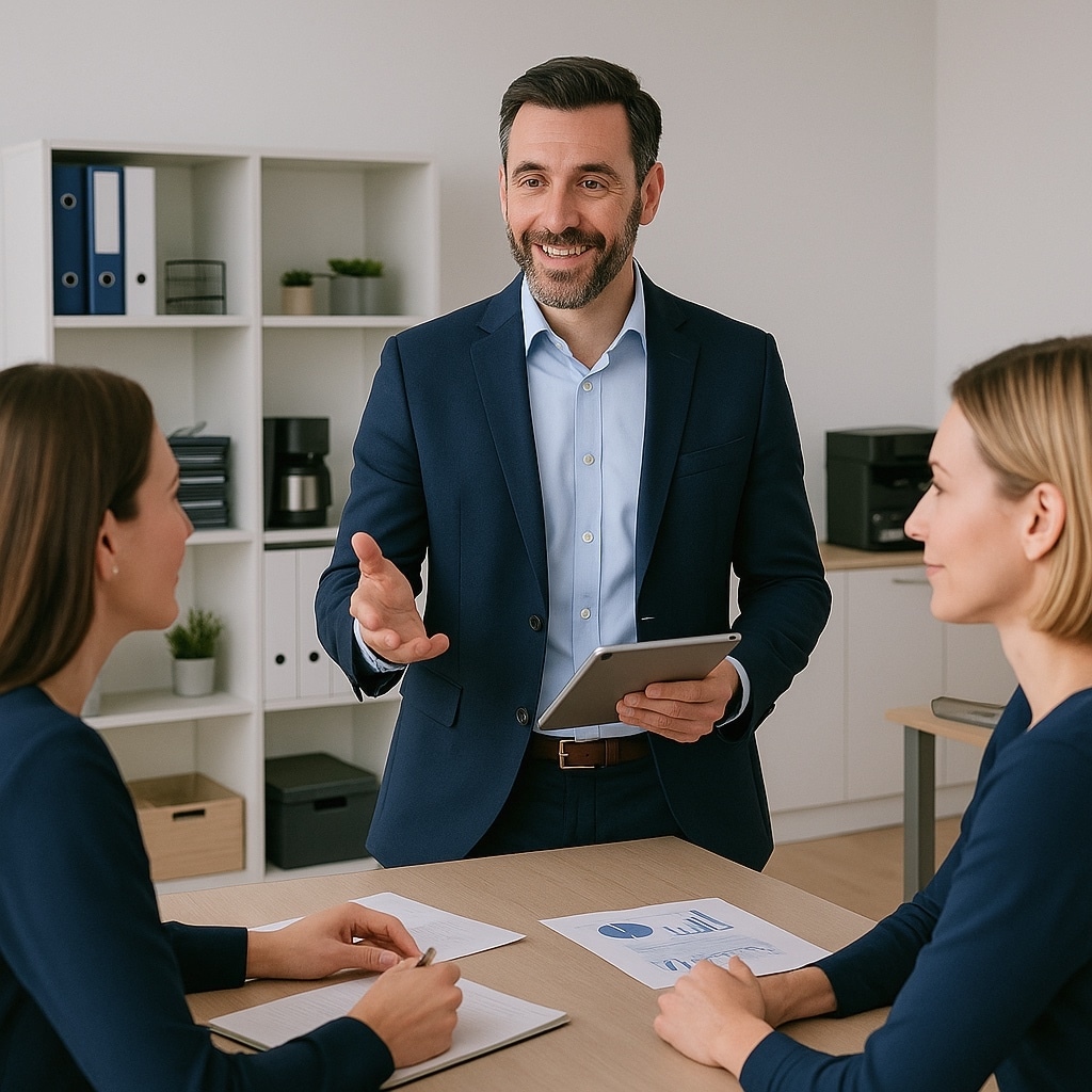 Une équipe commerciale monte en compétence lors d'une formation de vente