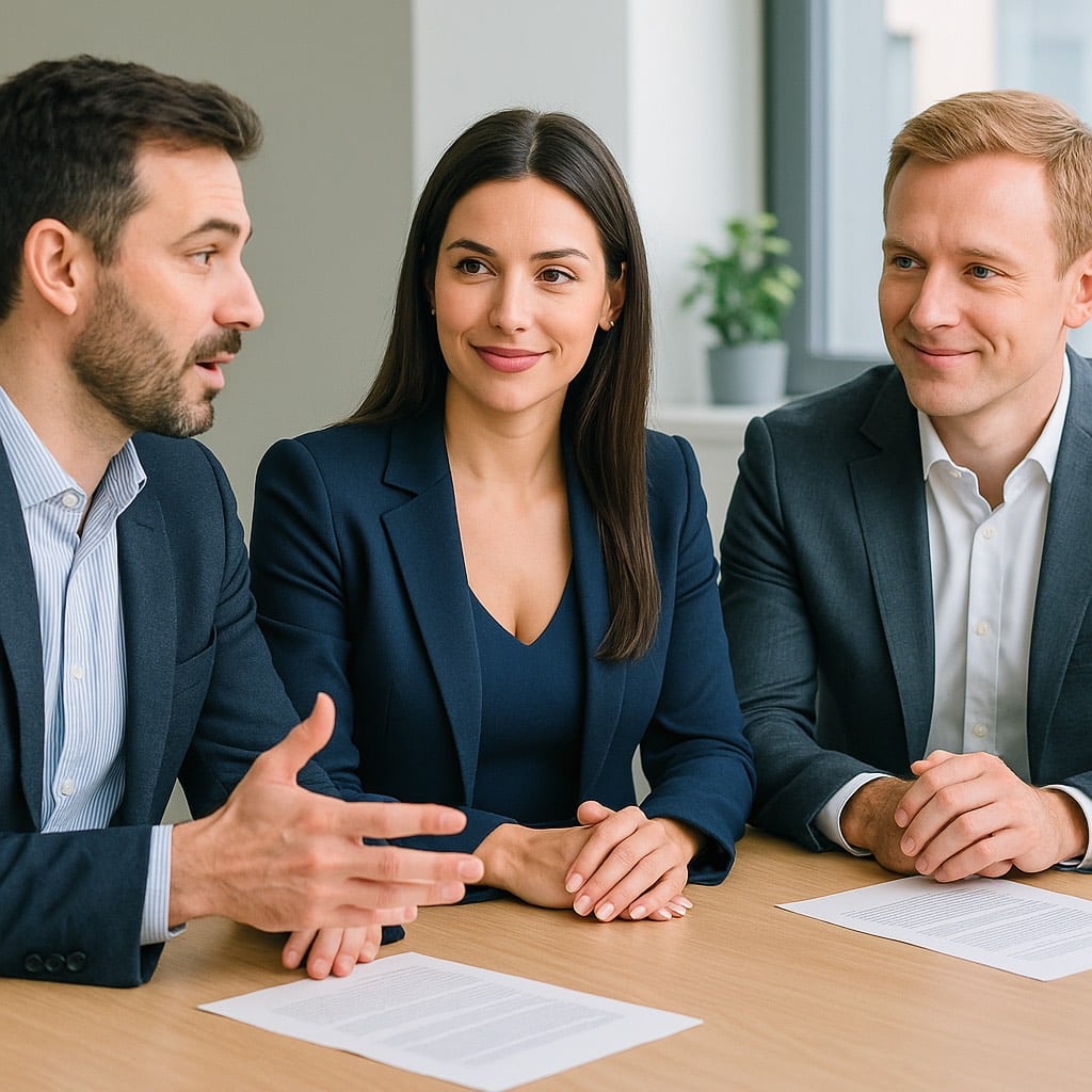 Des commerciaux participent à une formation de négociation avancée afin de mieux diriger les échanges avec leurs clients.