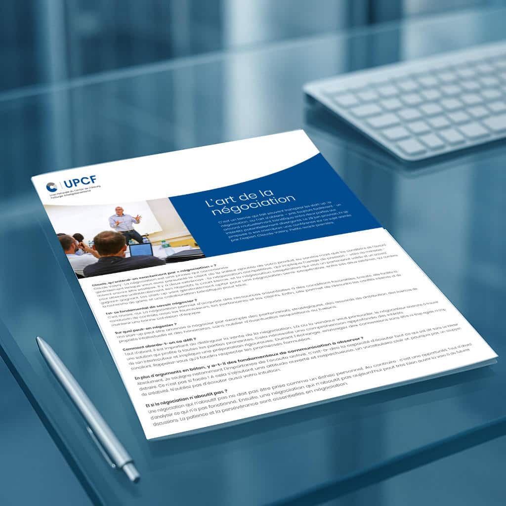 La négociation commence lorsque vous avez persuadé le client de la valeur ajoutée de votre offre mais que les conditions doivent encore être scellées