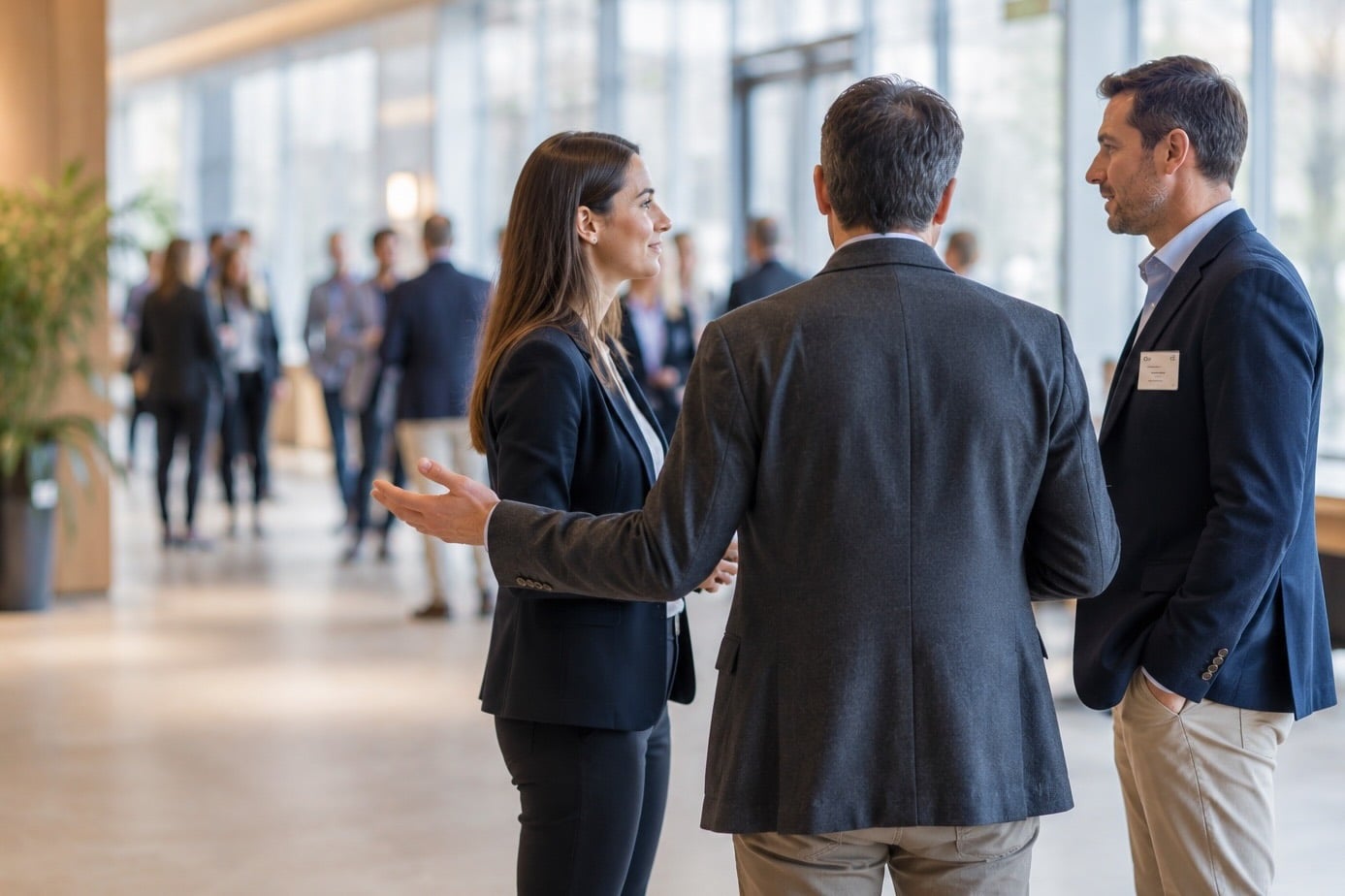 Mise en relation lors d'un événement, le geste central de la formation au réseautage professionnel PLUS SEPT.
